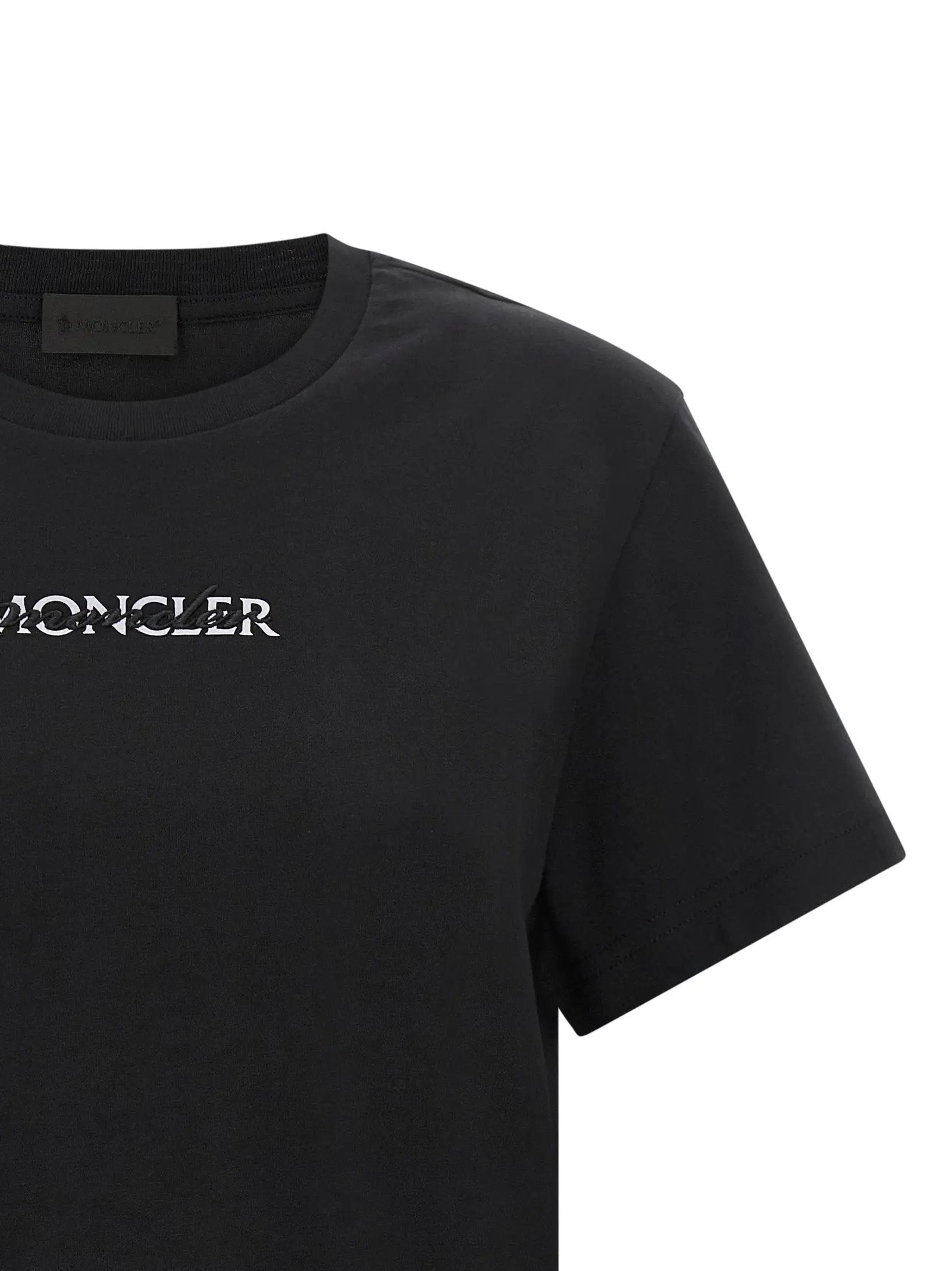Moncler Moncler Black Cotton T-Shirt