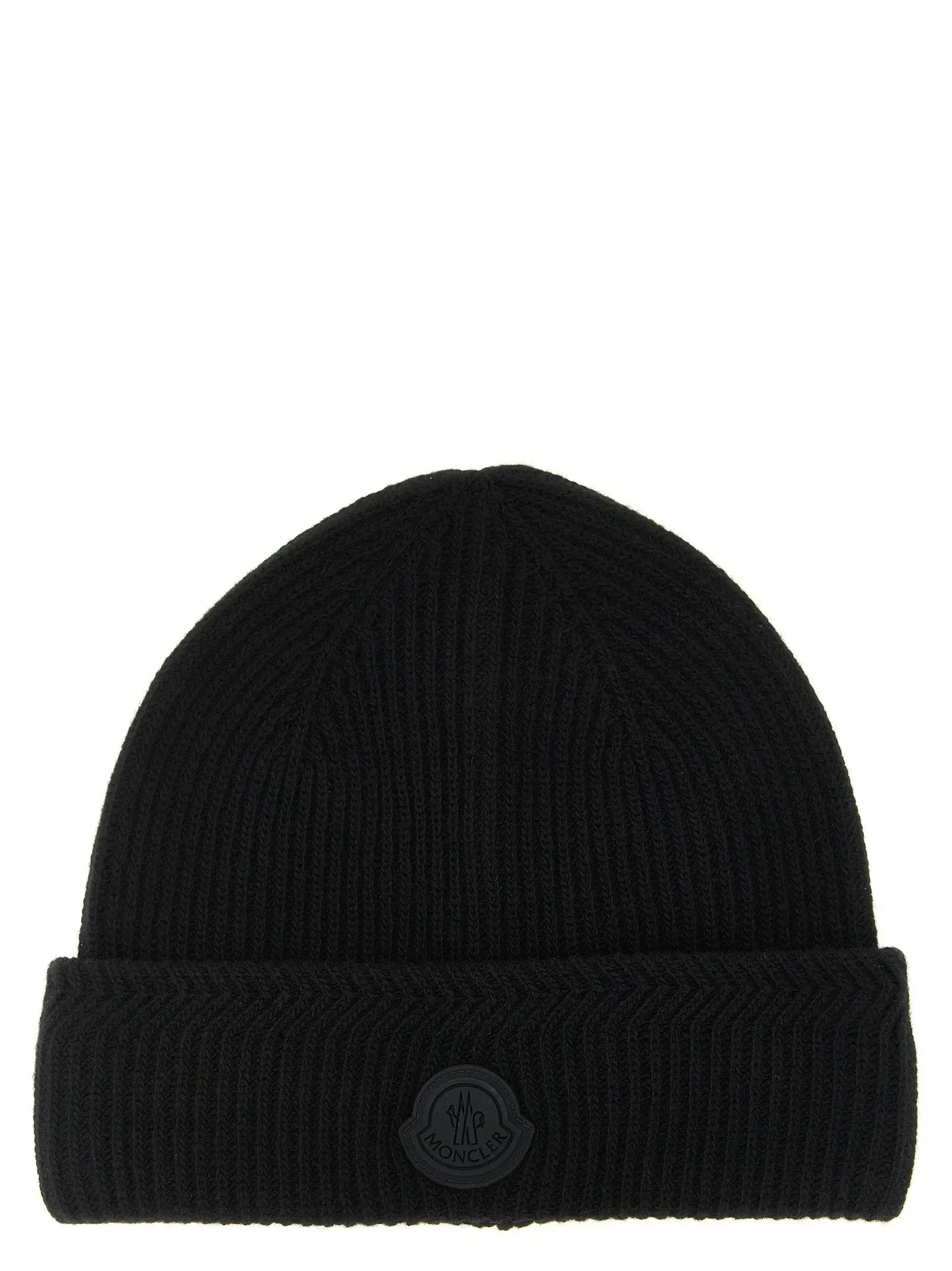Bonnet Moncler en laine vierge noire