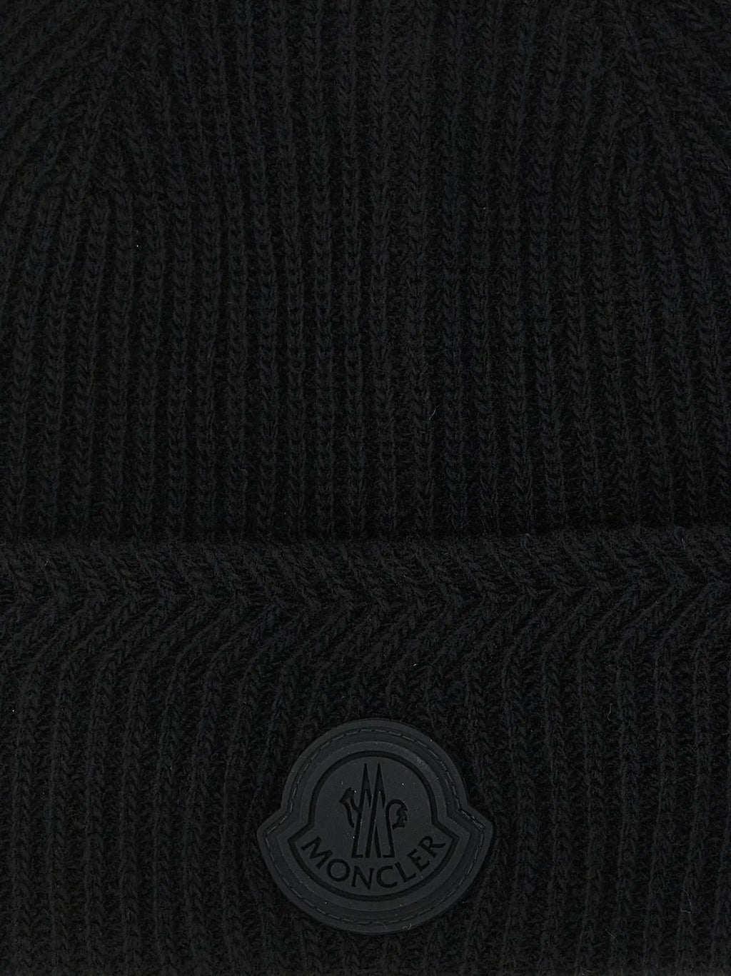 Bonnet Moncler en laine vierge noire