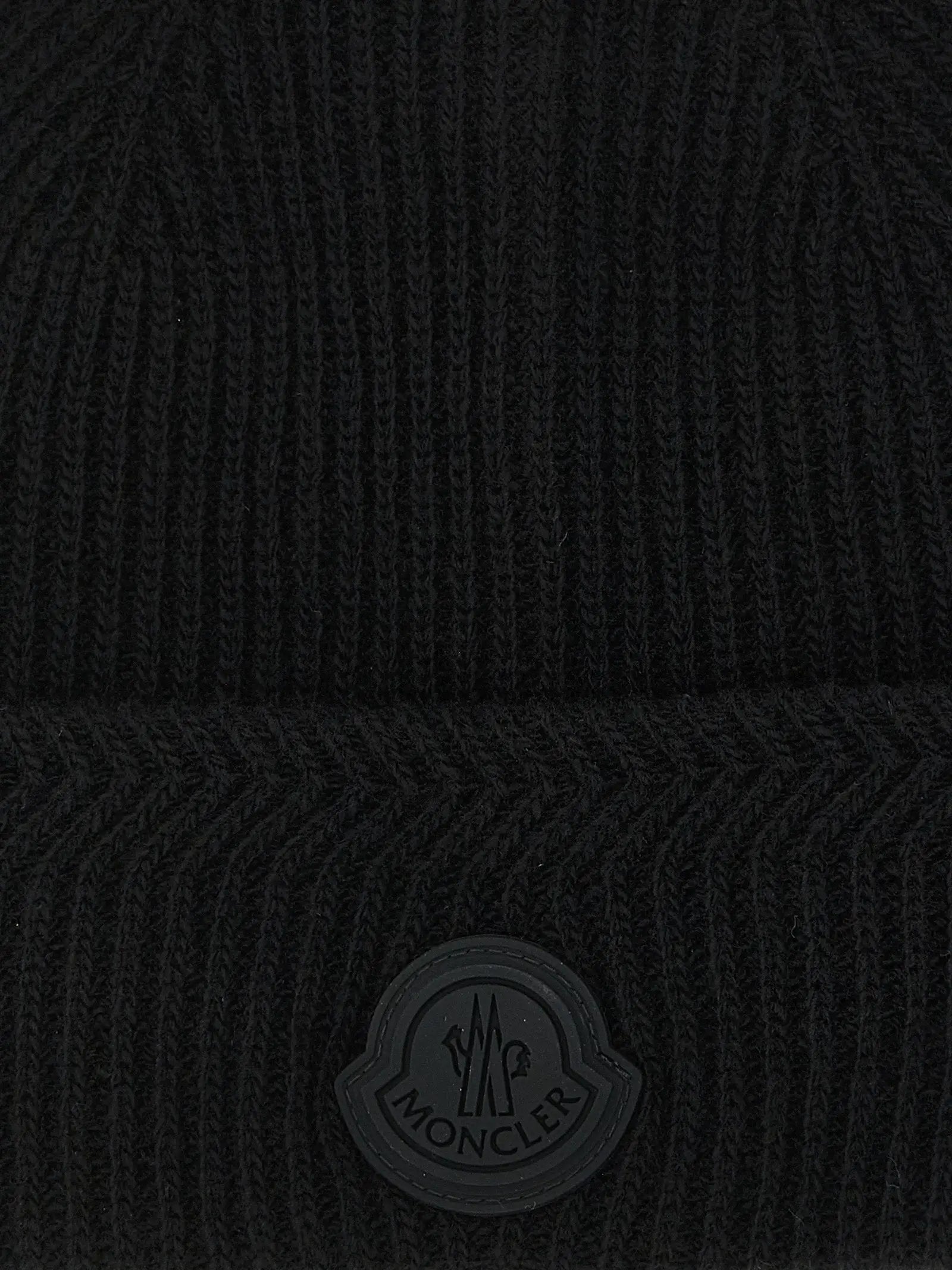 Bonnet Moncler en laine vierge noire