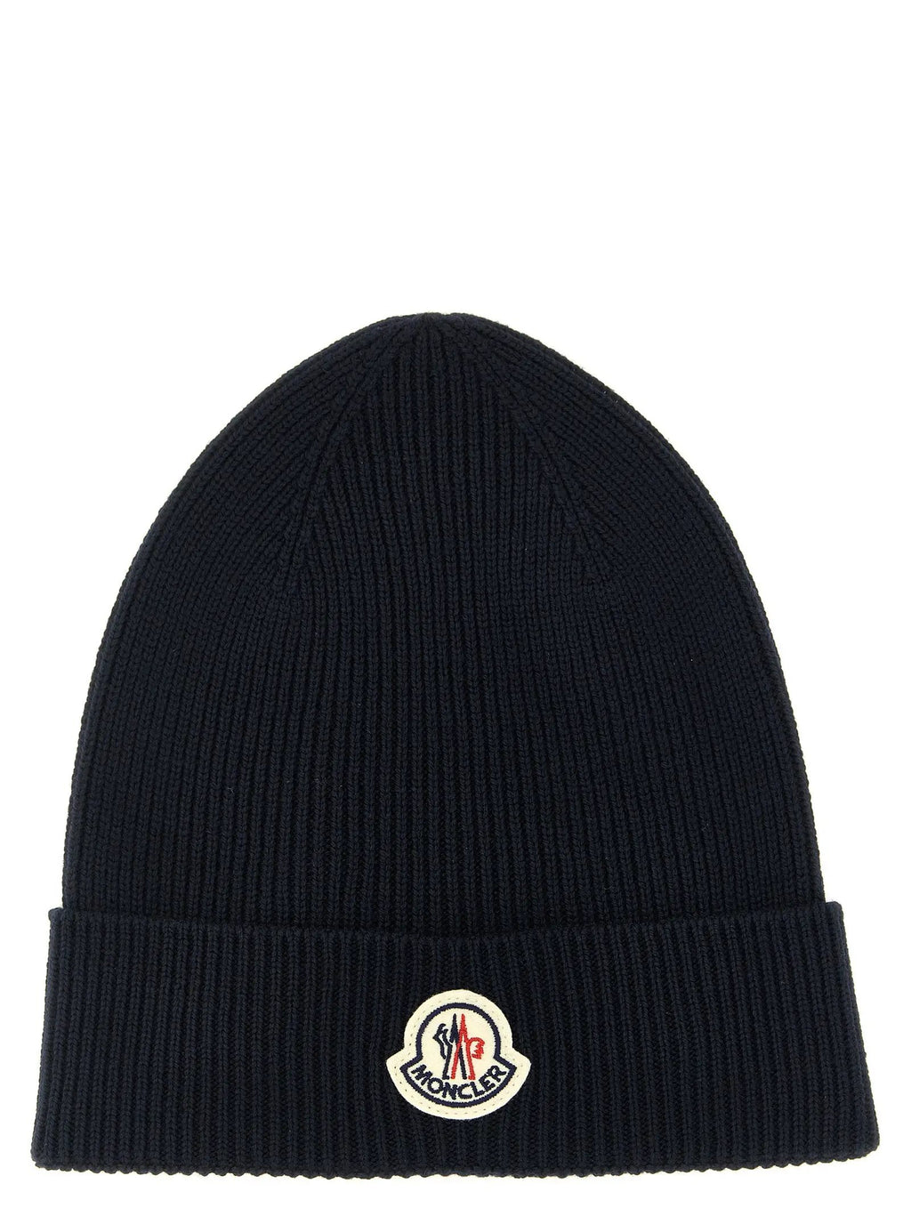 Bonnet Moncler en laine vierge bleu