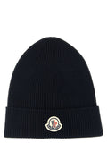 Bonnet Moncler en laine vierge bleu
