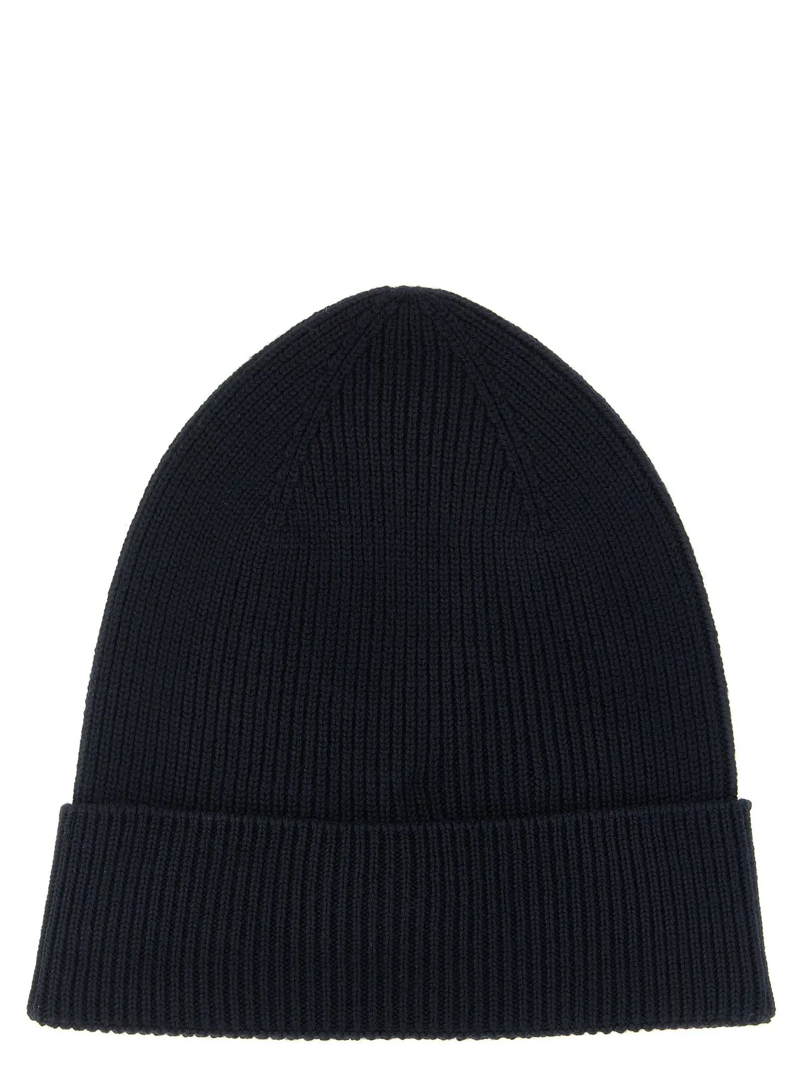 Bonnet Moncler en laine vierge bleu