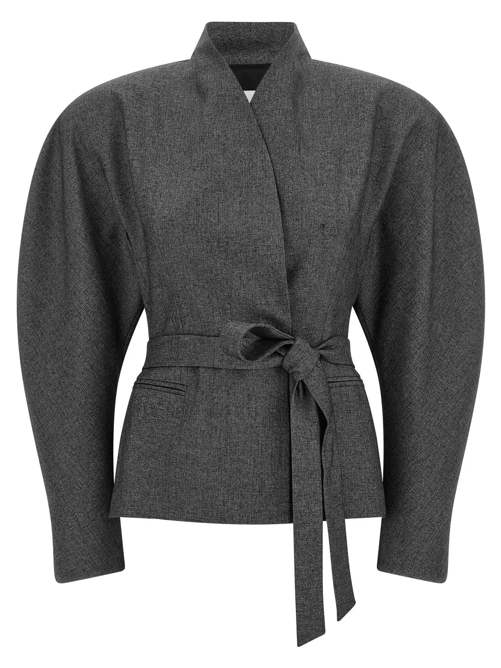 Le blazer en polyester gris Andamane