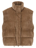 Brunello Cucinelli Gilet Sans Manches en Viscose Beige