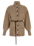 Brunello Cucinelli Beige Virgin Wool Cardigan