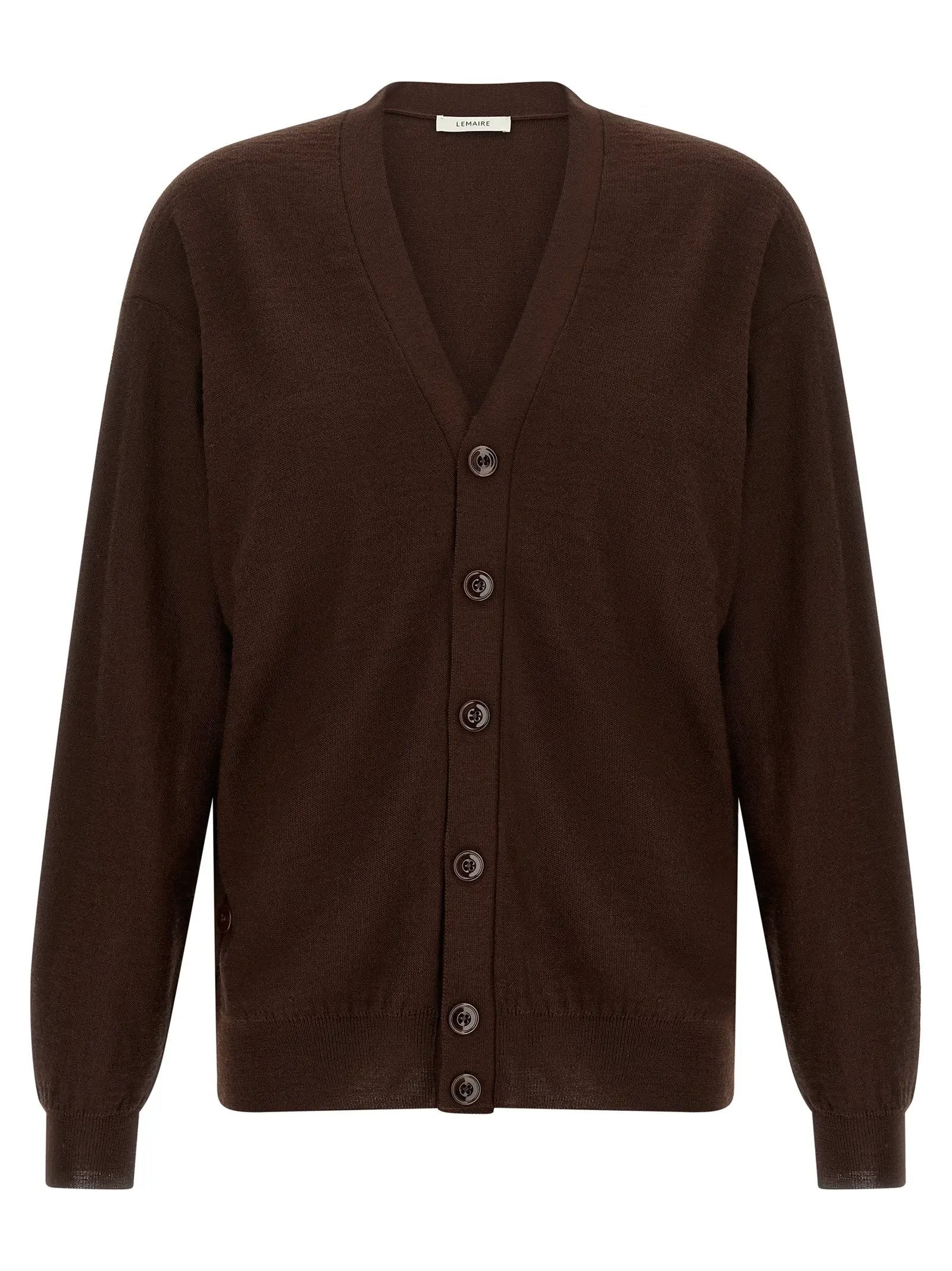 Lemaire Bordeaux Wool Cardigan