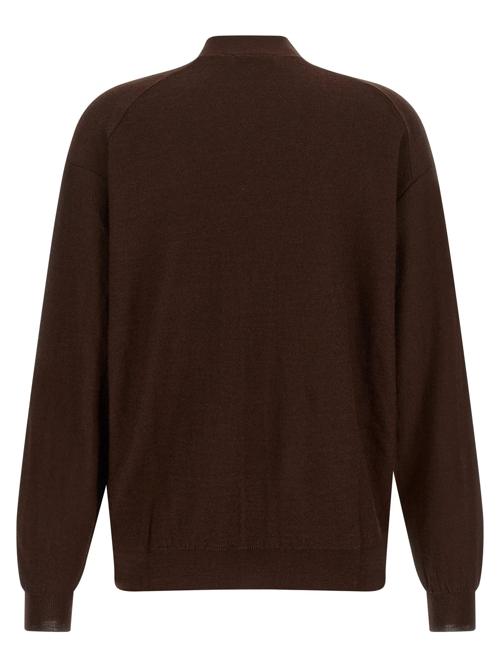 Lemaire Bordeaux Wool Cardigan