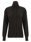 Cardigan en laine marron Lemaire