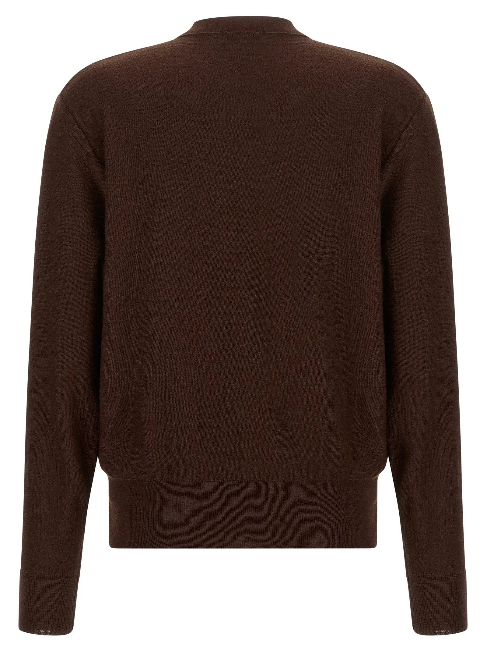 Cardigan en laine Bordeaux Lemaire
