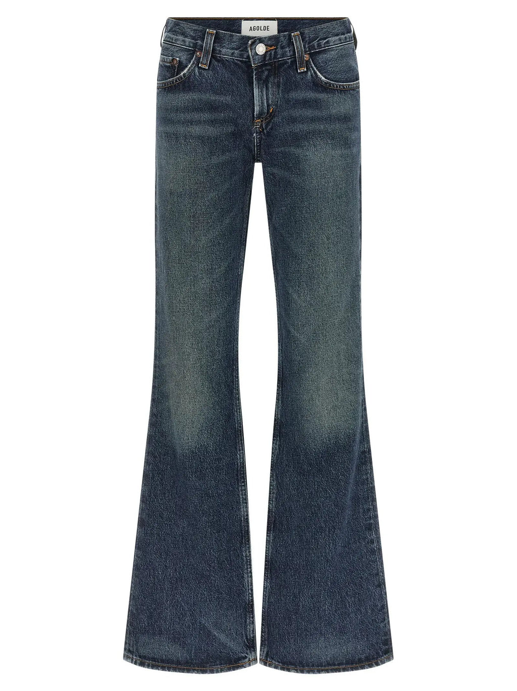 Agolde Blue Cotton Bootcut Jeans