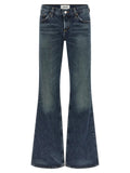 Agolde Blue Cotton Bootcut Jeans