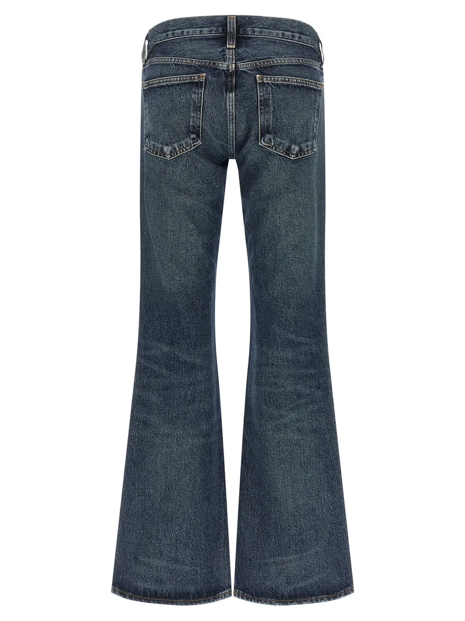 Agolde Blue Cotton Bootcut Jeans