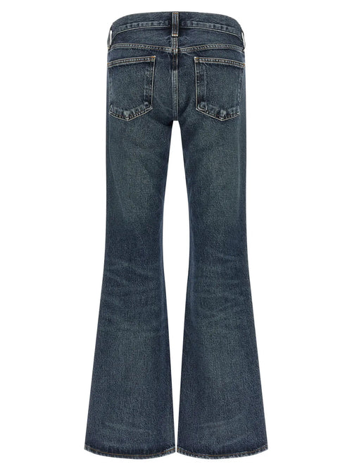 Agolde Agolde Blue Cotton Bootcut Jeans