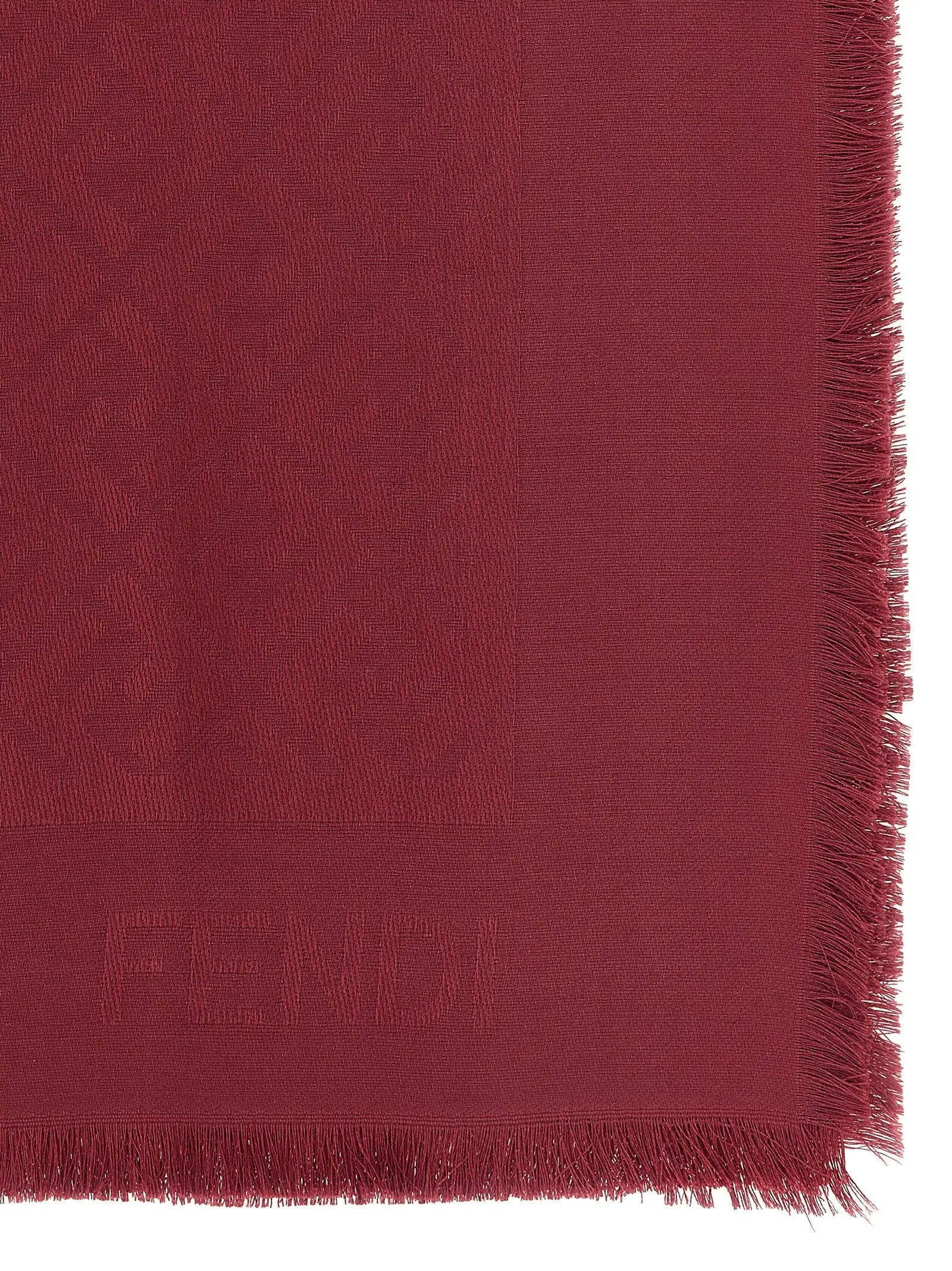 Fendi Bordeaux Silk Foulard