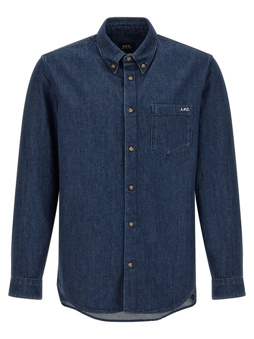 A.P.C. A.P.C. Blue Cotton Blouse