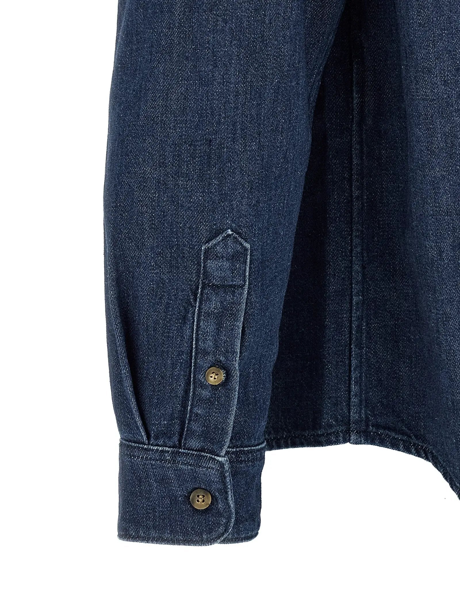 A.P.C. Blue Cotton Blouse