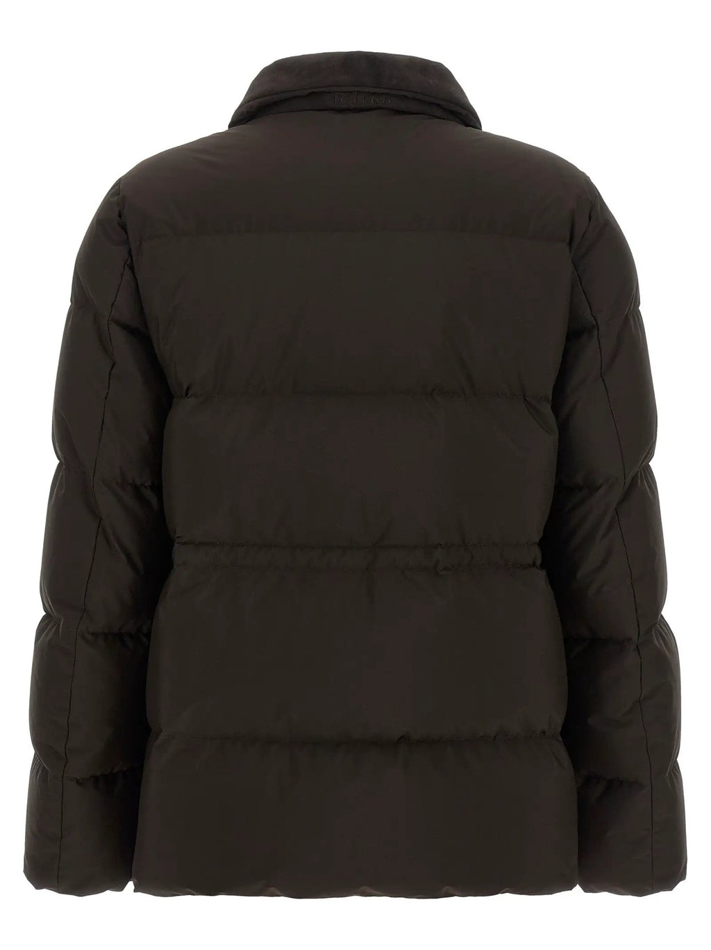 Kiton Brown Polyamide Full-Length Jacket