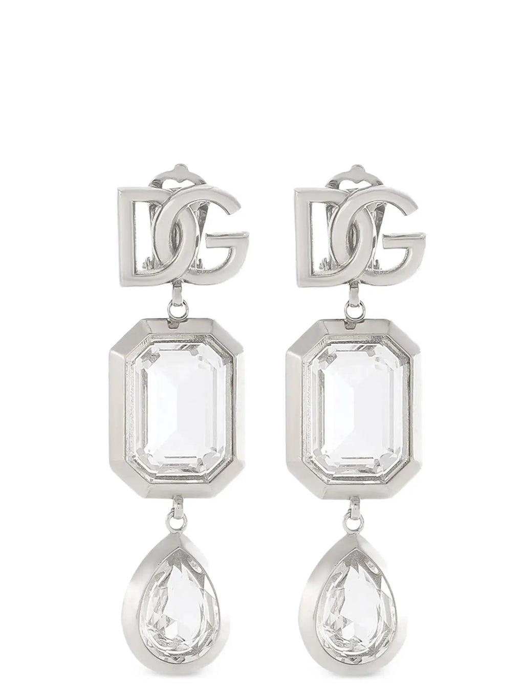 Dolce & Gabbana Silver Brass Earrings