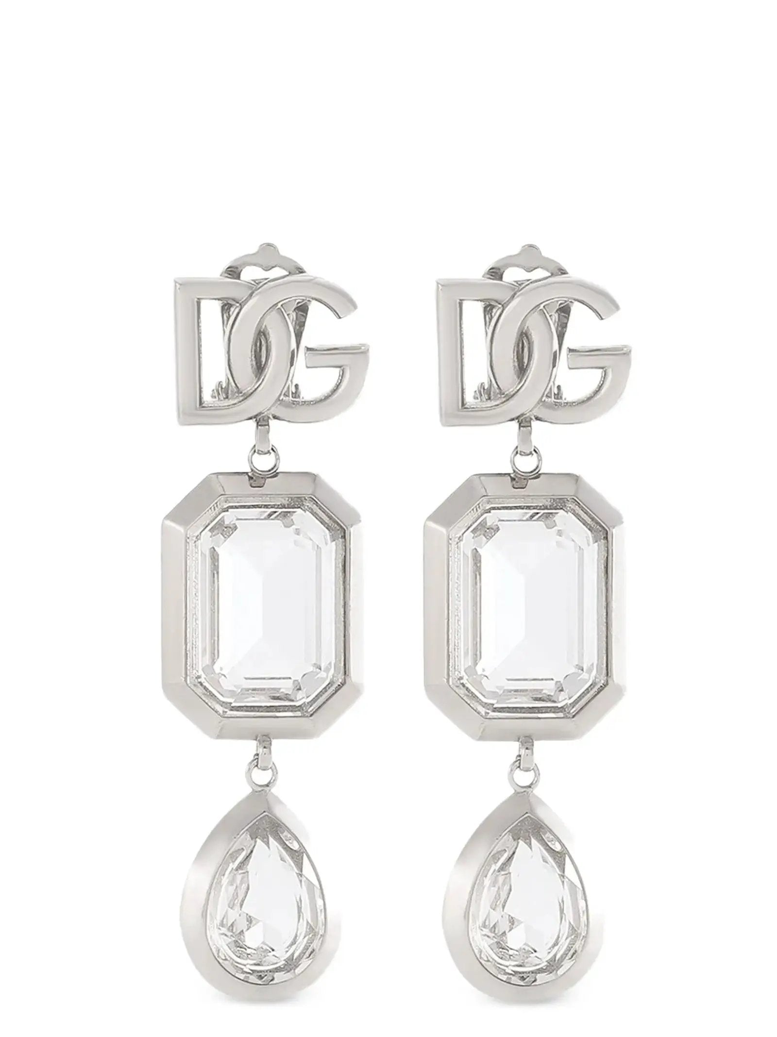 Dolce & Gabbana Silver Brass Earrings