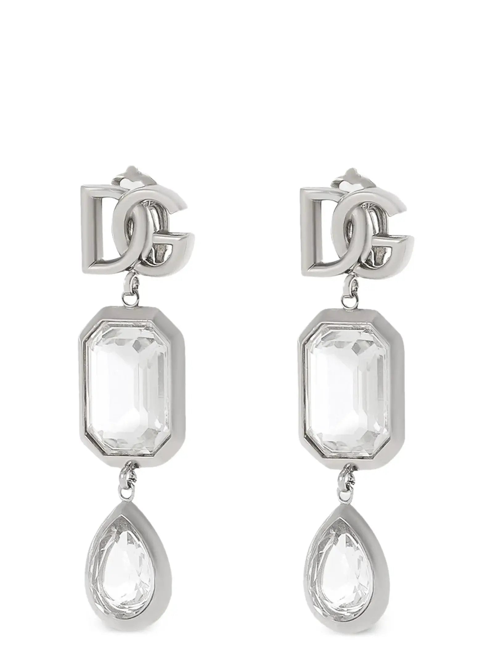 Dolce & Gabbana Silver Brass Earrings