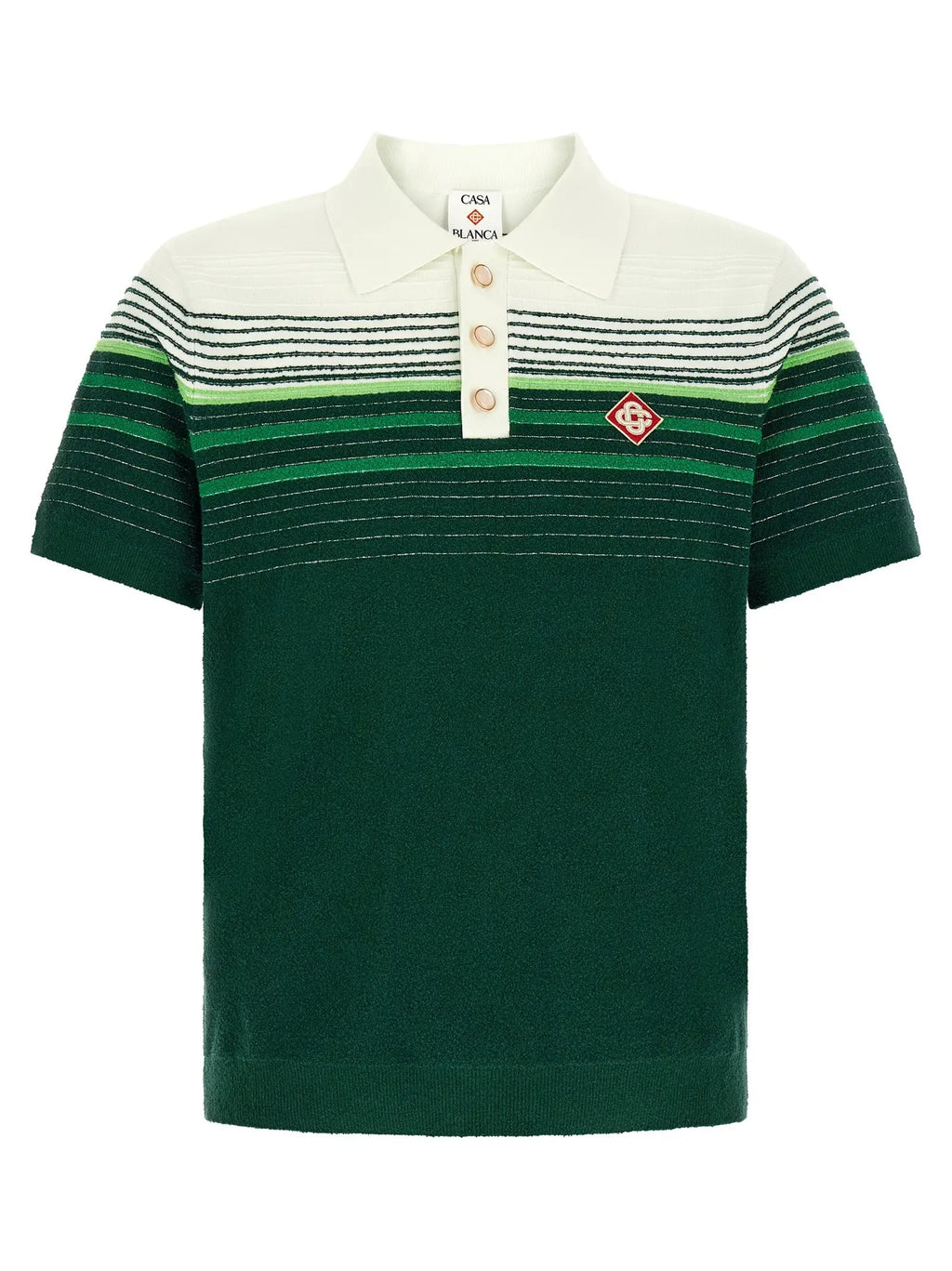 Casablanca Bicolor Cotton Polo Shirt