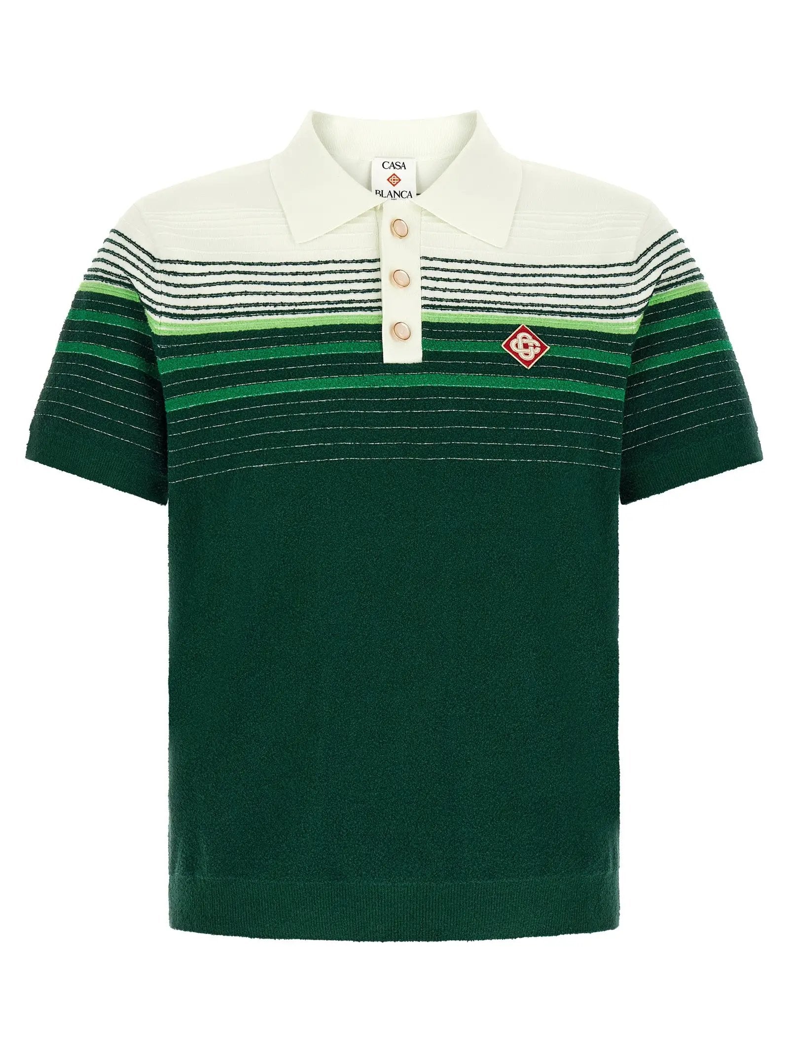 Casablanca Bicolor Cotton Polo Shirt