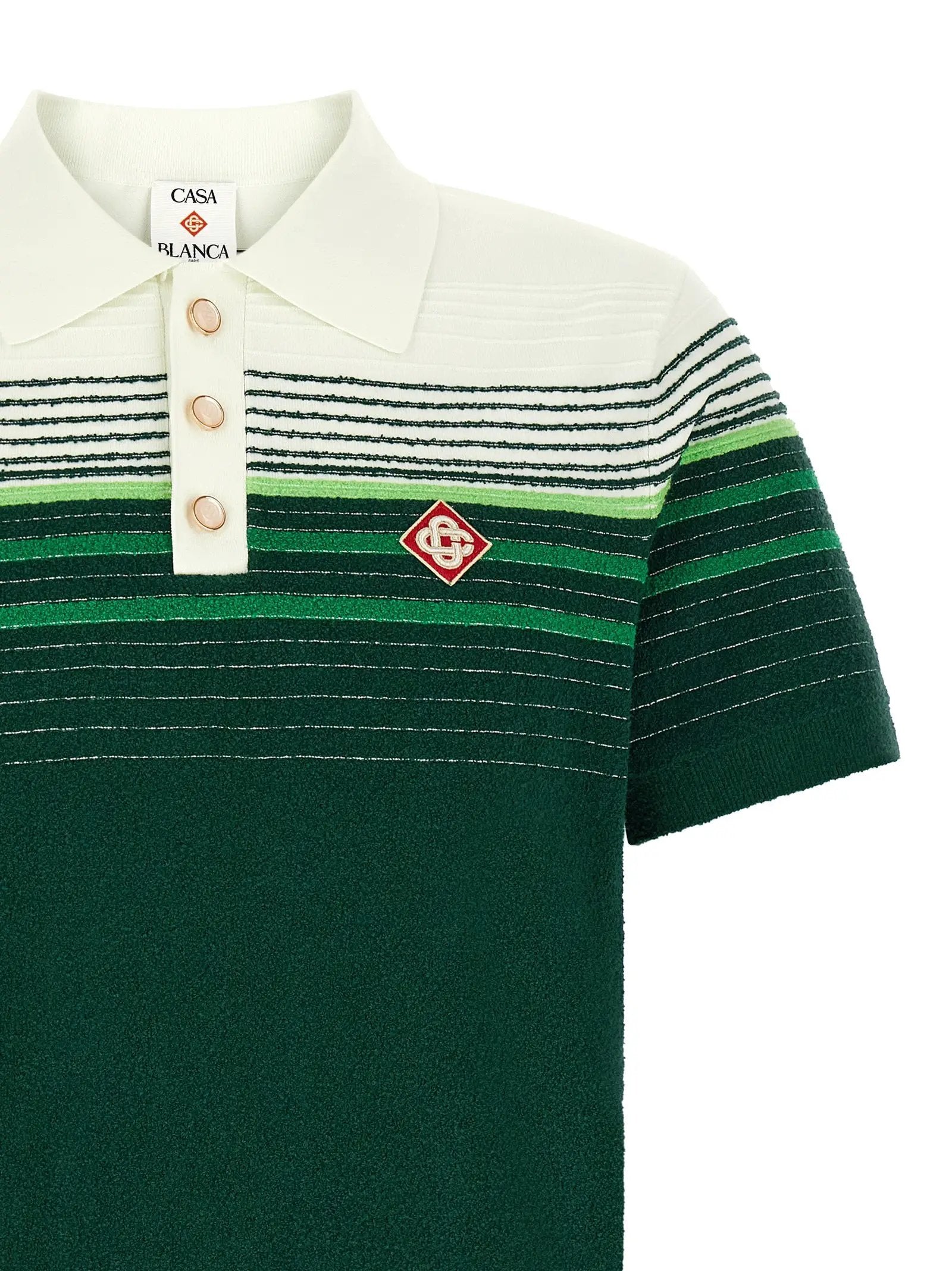 Casablanca Bicolor Cotton Polo Shirt