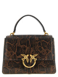 PINKO Brown Calfskin Handbag