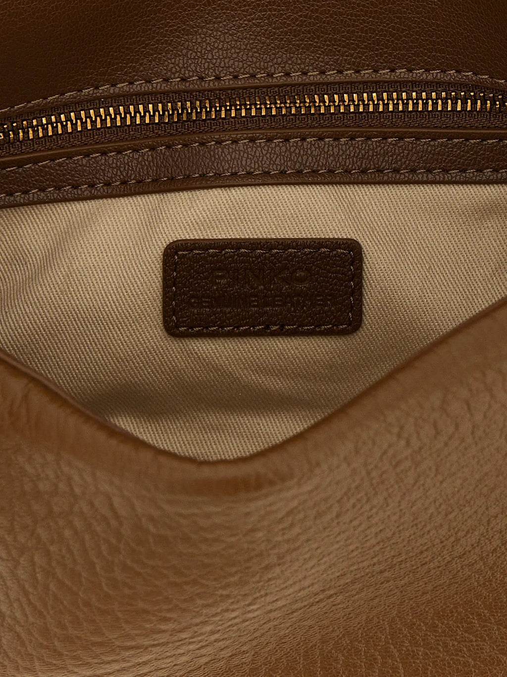 Sac bandoulière PINKO en cuir d'agneau marron