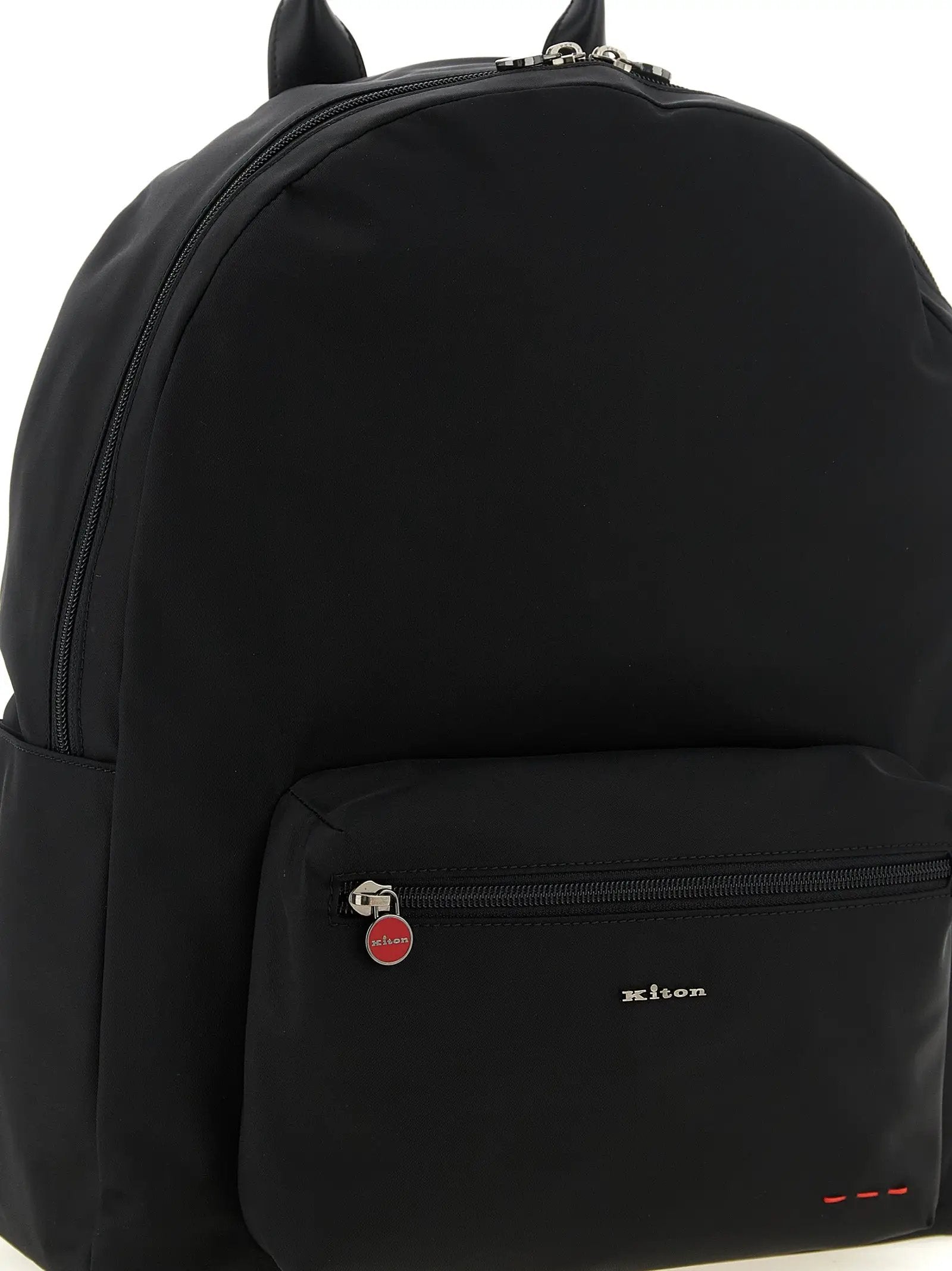 Kiton Black Polyamide Backpack