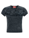 Diesel Gray Cotton T-Shirt