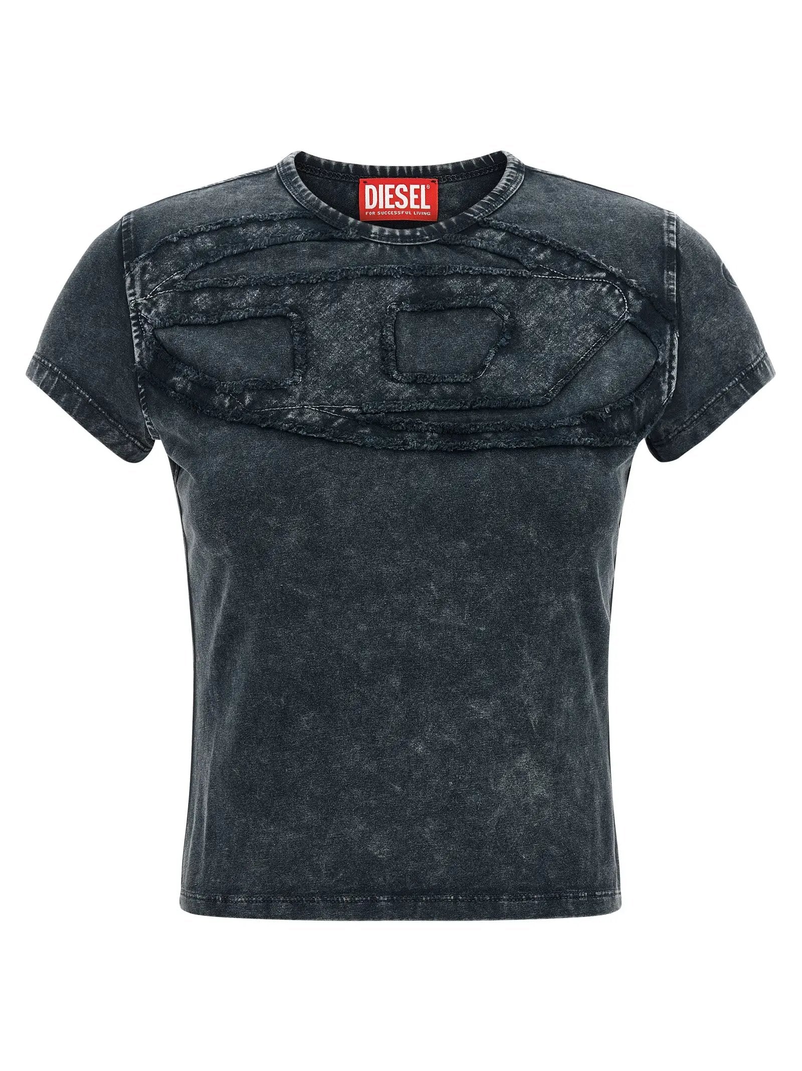 Diesel Gray Cotton T-Shirt