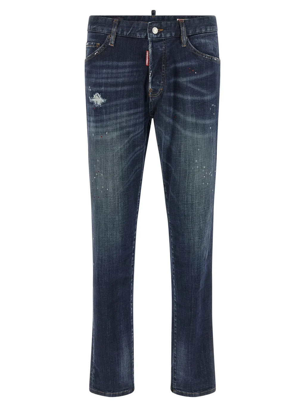 Dsquared² Dsquared² Blue Cotton Straight-Leg Jeans