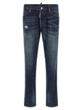 Dsquared² Dsquared² Blue Cotton Straight-Leg Jeans