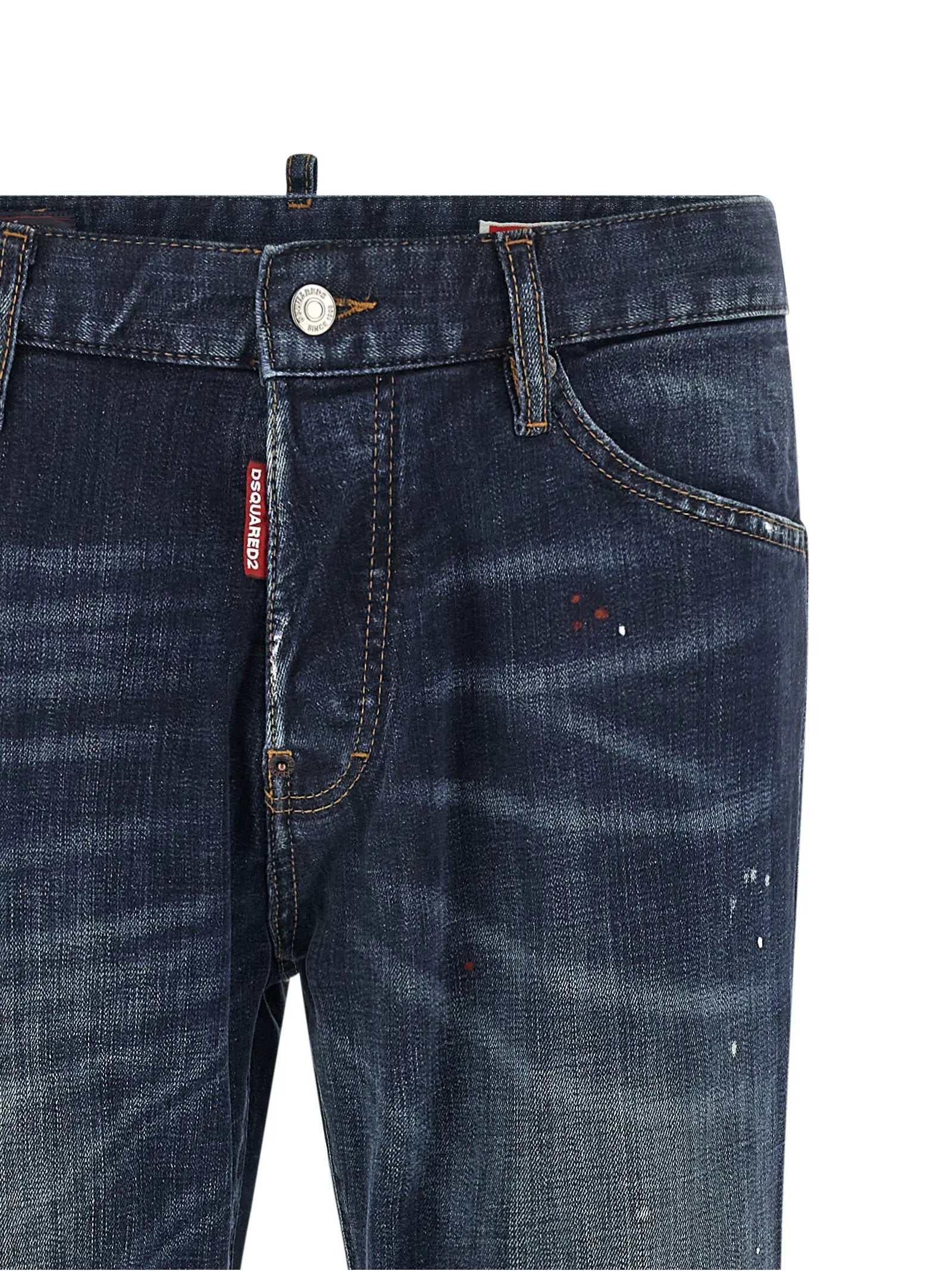 Dsquared² Dsquared² Blue Cotton Straight-Leg Jeans