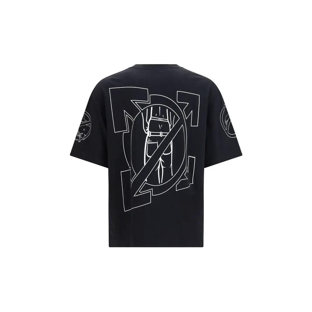 T-shirt Off-White en coton noir