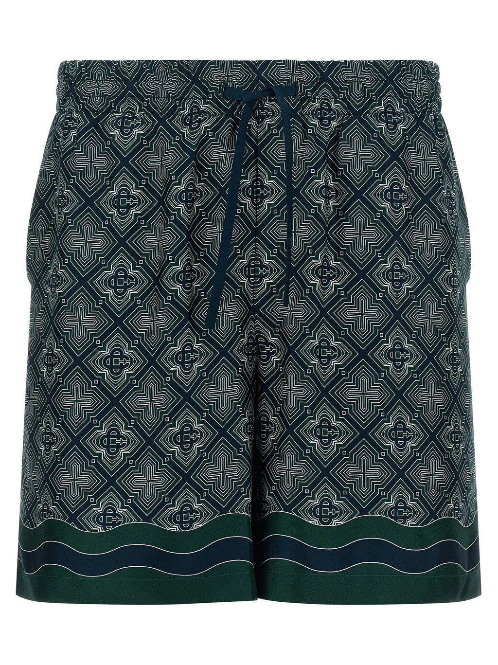 Casablanca Multicolor Silk Bermuda Shorts
