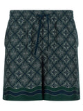 Casablanca Multicolor Silk Bermuda Shorts