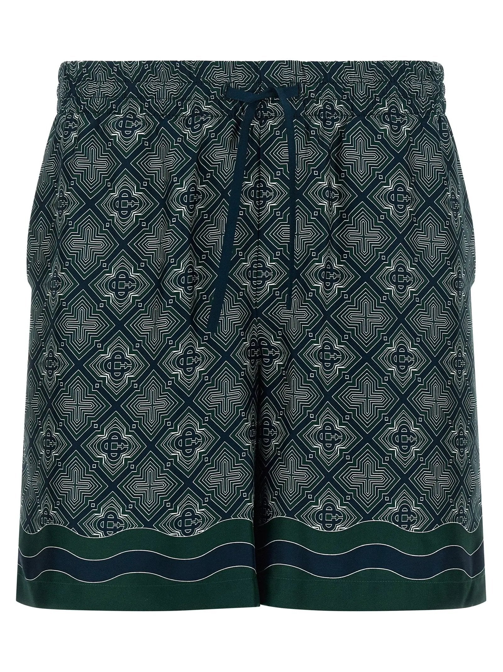 Casablanca Multicolor Silk Bermuda Shorts