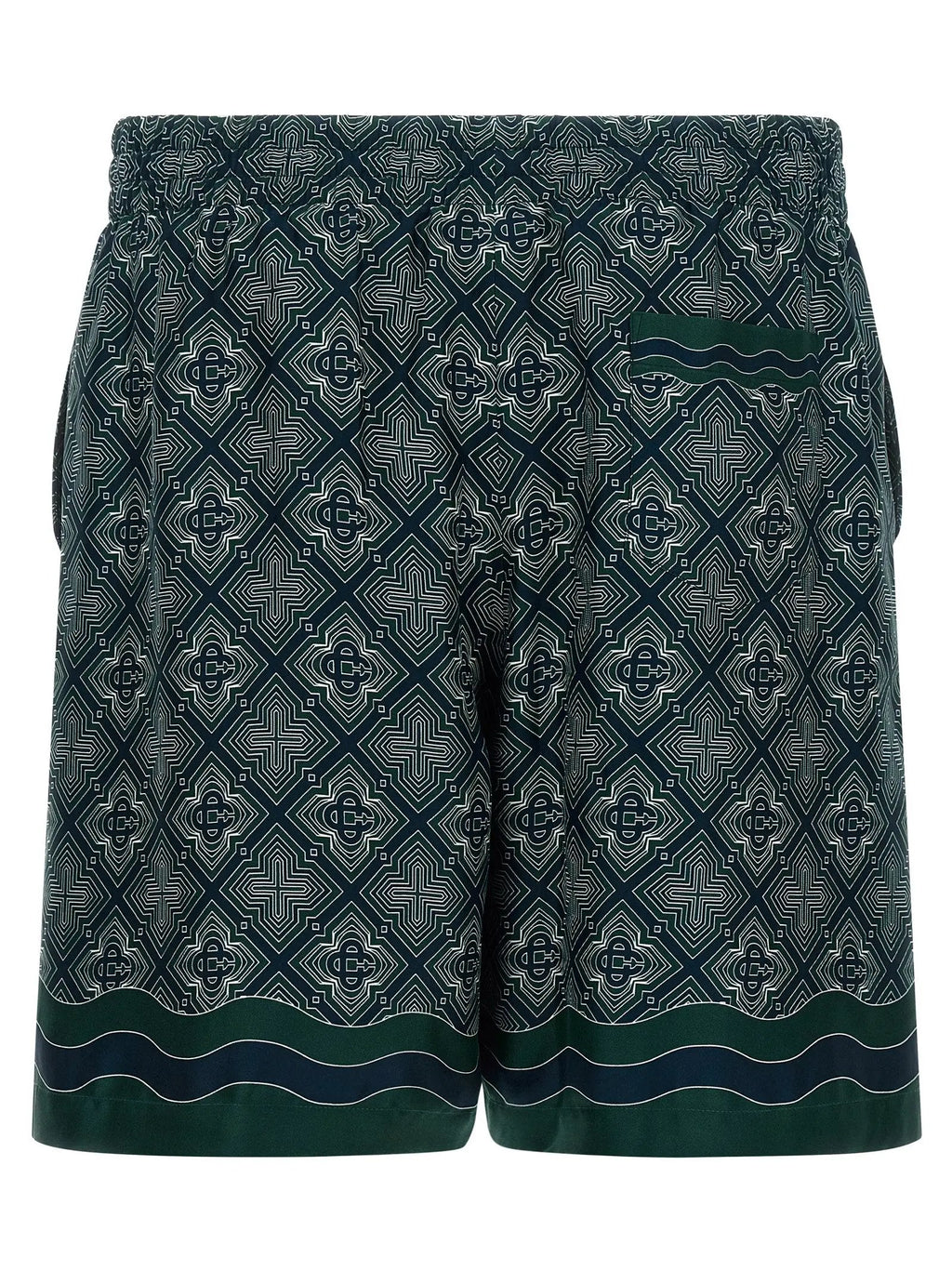 Casablanca Multicolor Silk Bermuda Shorts