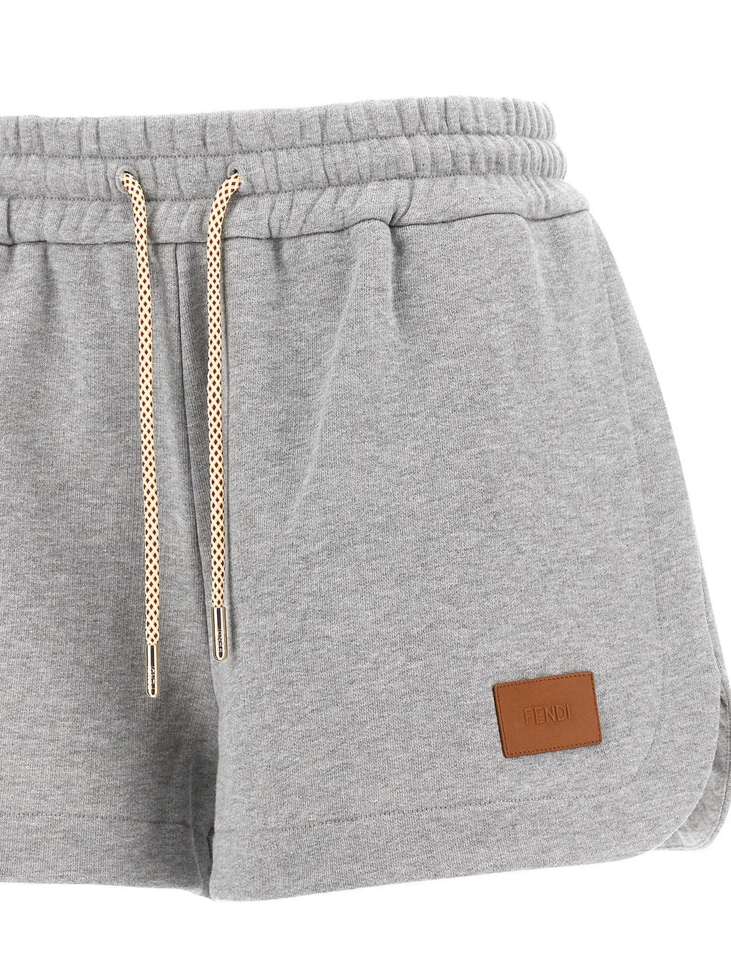 Fendi Gray Cotton Bermuda Shorts