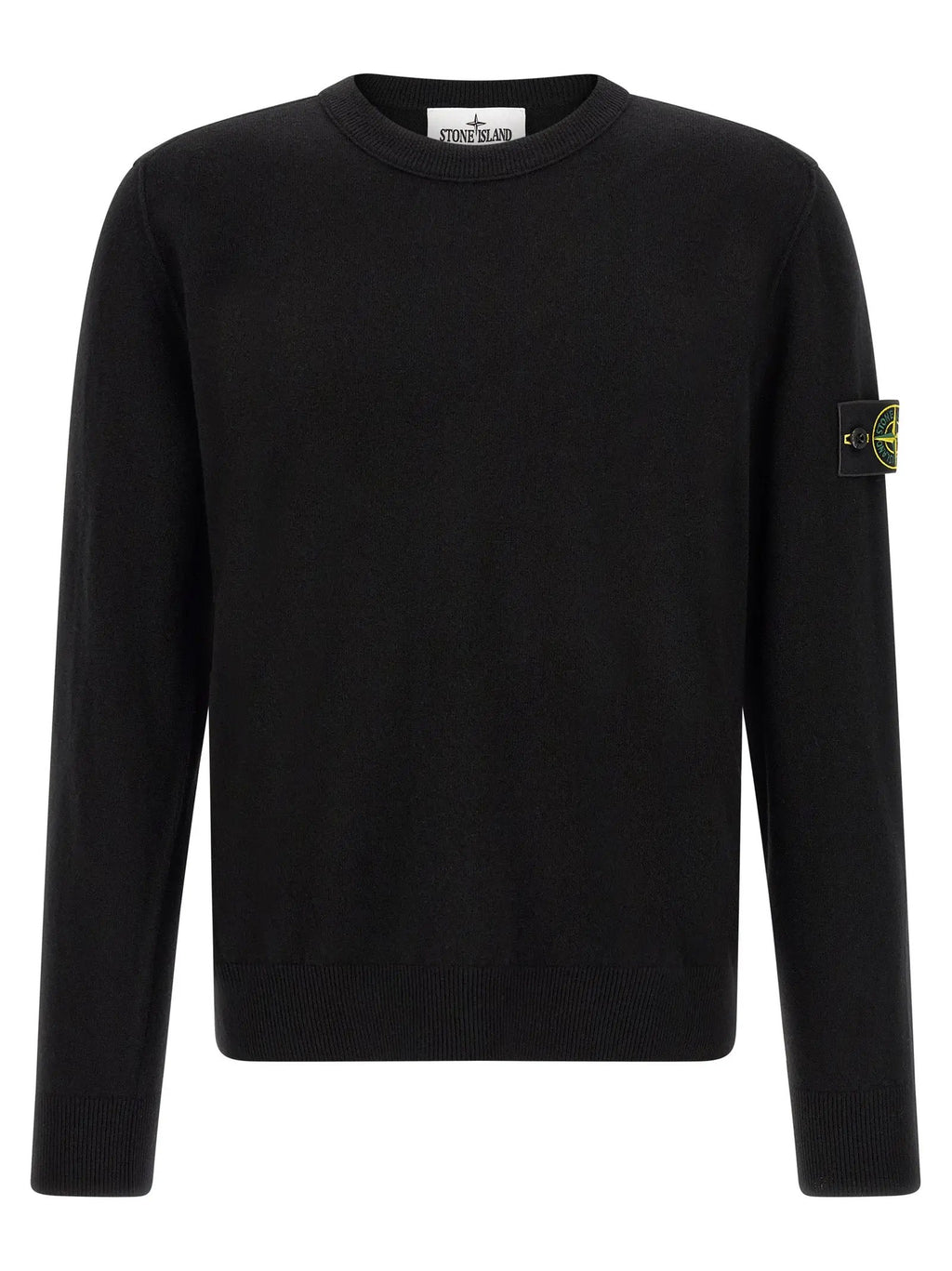 Stone Island Black Virgin Wool Cardigan