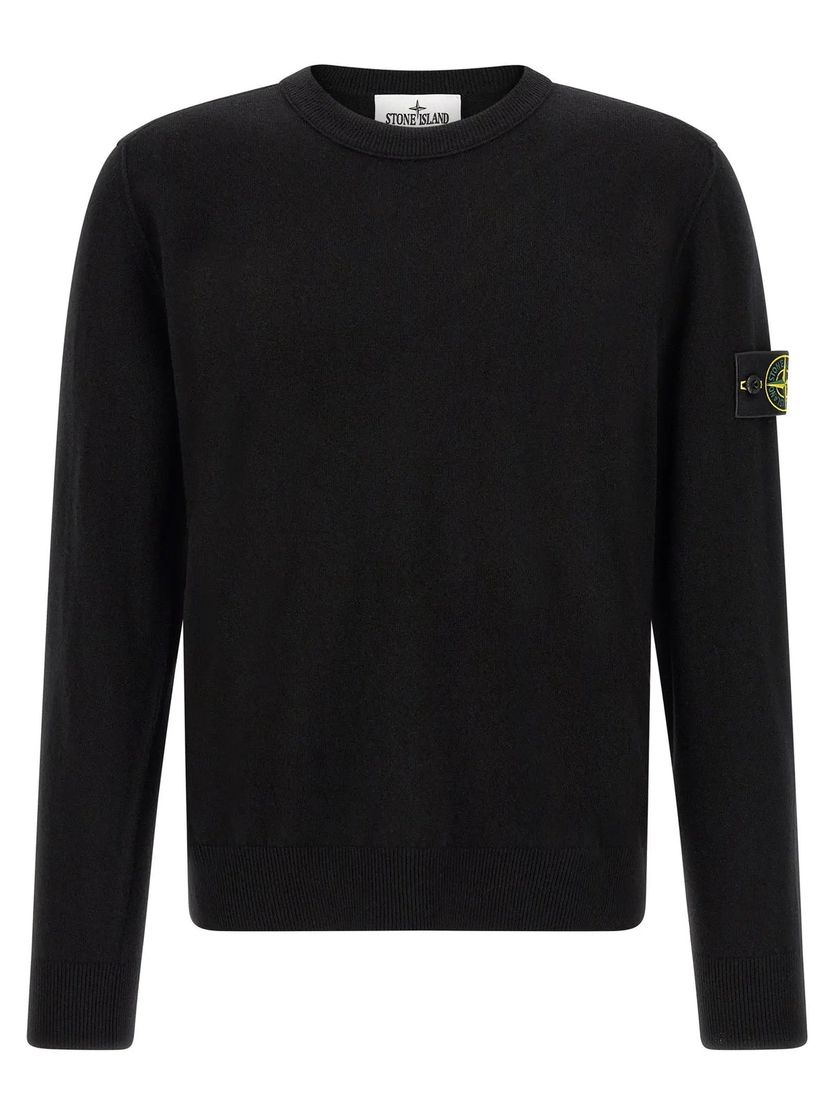 Stone Island Black Virgin Wool Cardigan