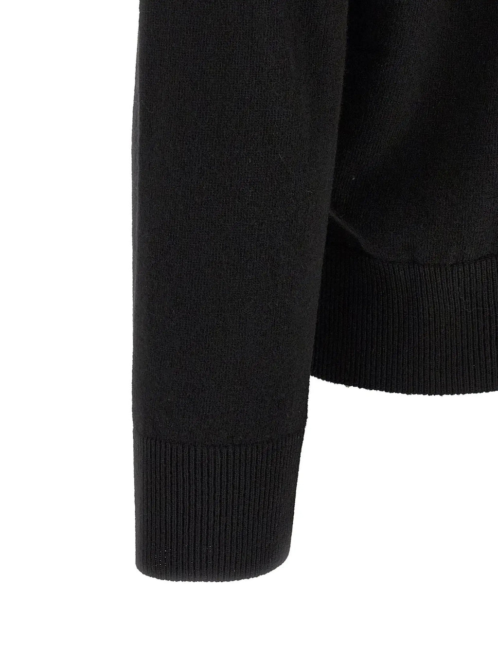 Stone Island Black Virgin Wool Cardigan