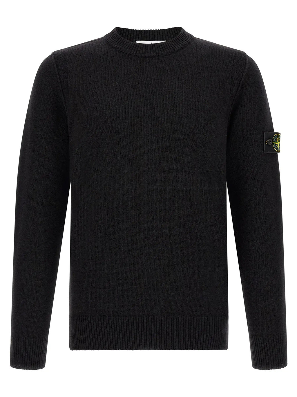 Stone Island Black Virgin Wool Cardigan