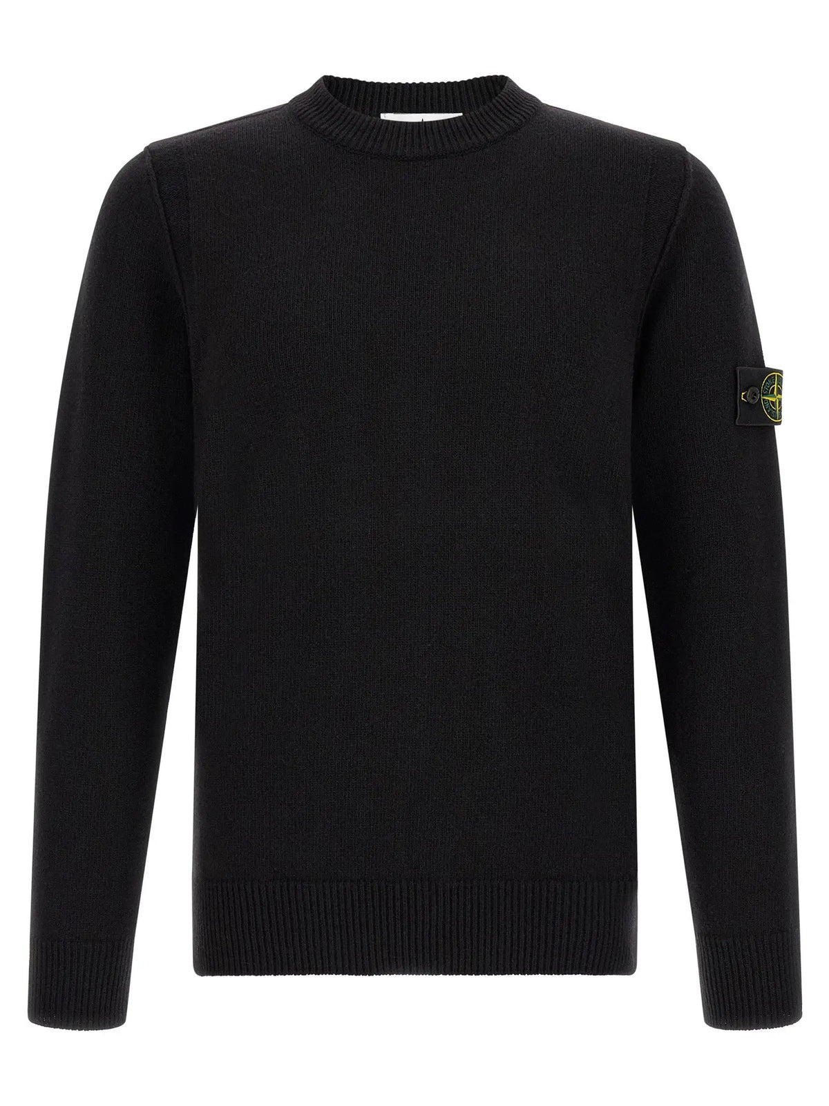Stone Island Black Virgin Wool Cardigan