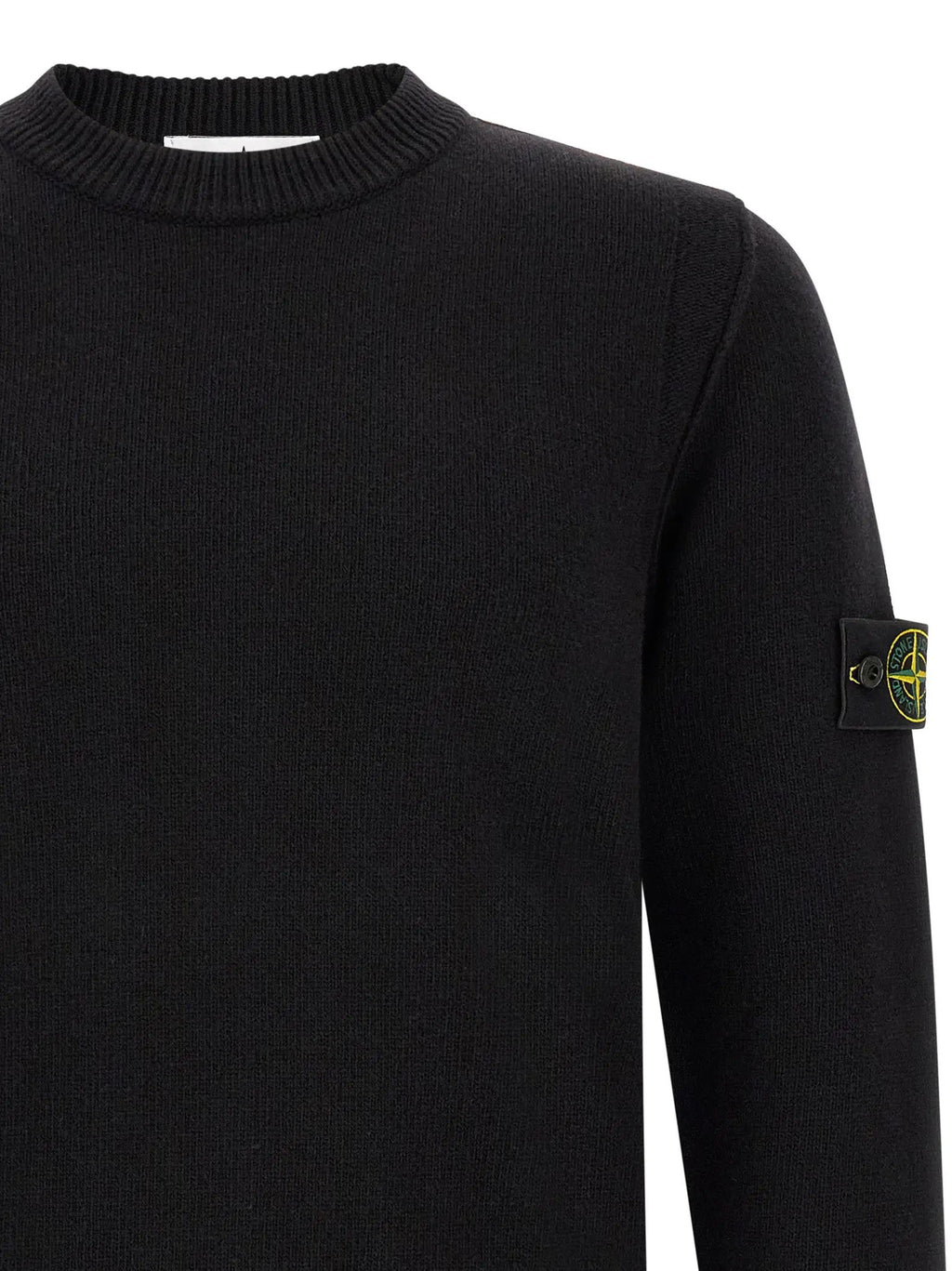 Stone Island Black Virgin Wool Cardigan