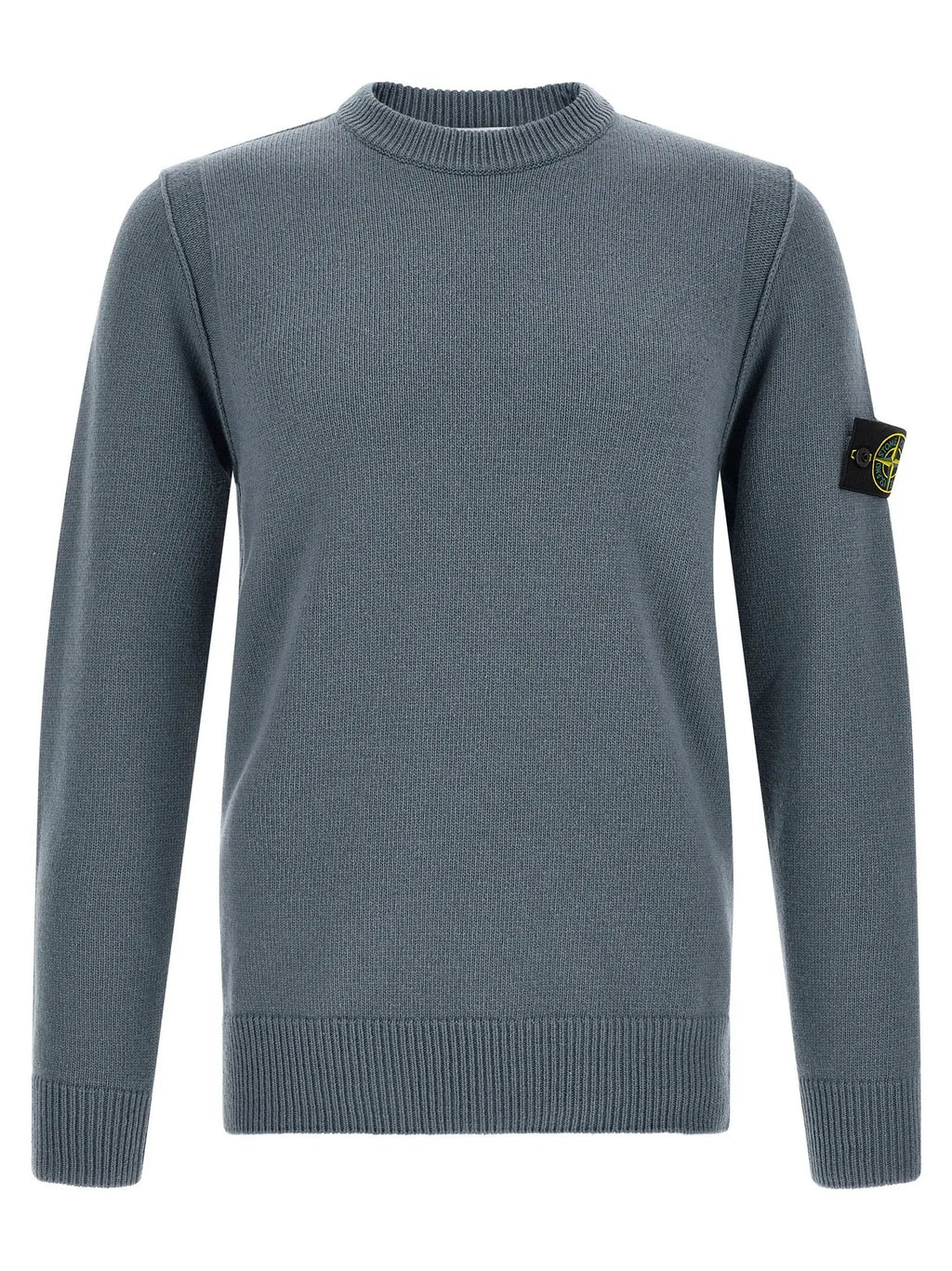 Stone Island Blue Virgin Wool Cardigan