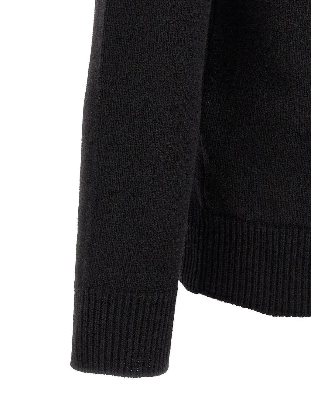 Stone Island Black Virgin Wool Cardigan
